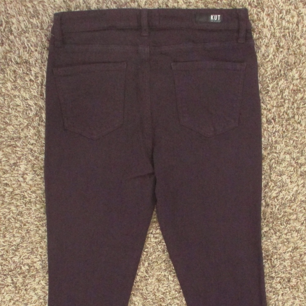 Kut From The Kloth Jeans Women's‎ 8 Purple Donna High Rise Ankle Skinny Denim - Picture 4 of 10
